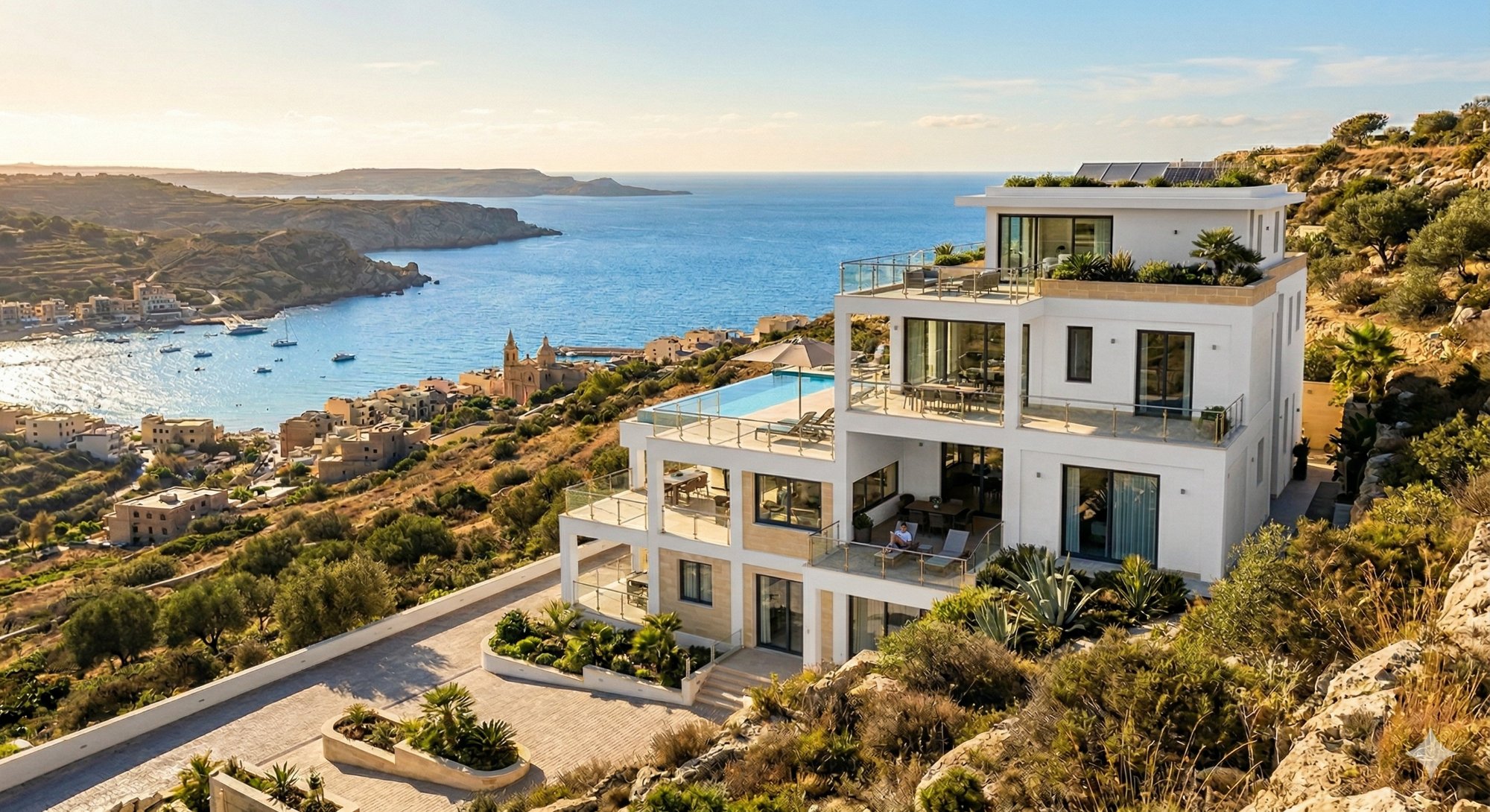 Finished luxury villa Malta — Shell Form Projects completed