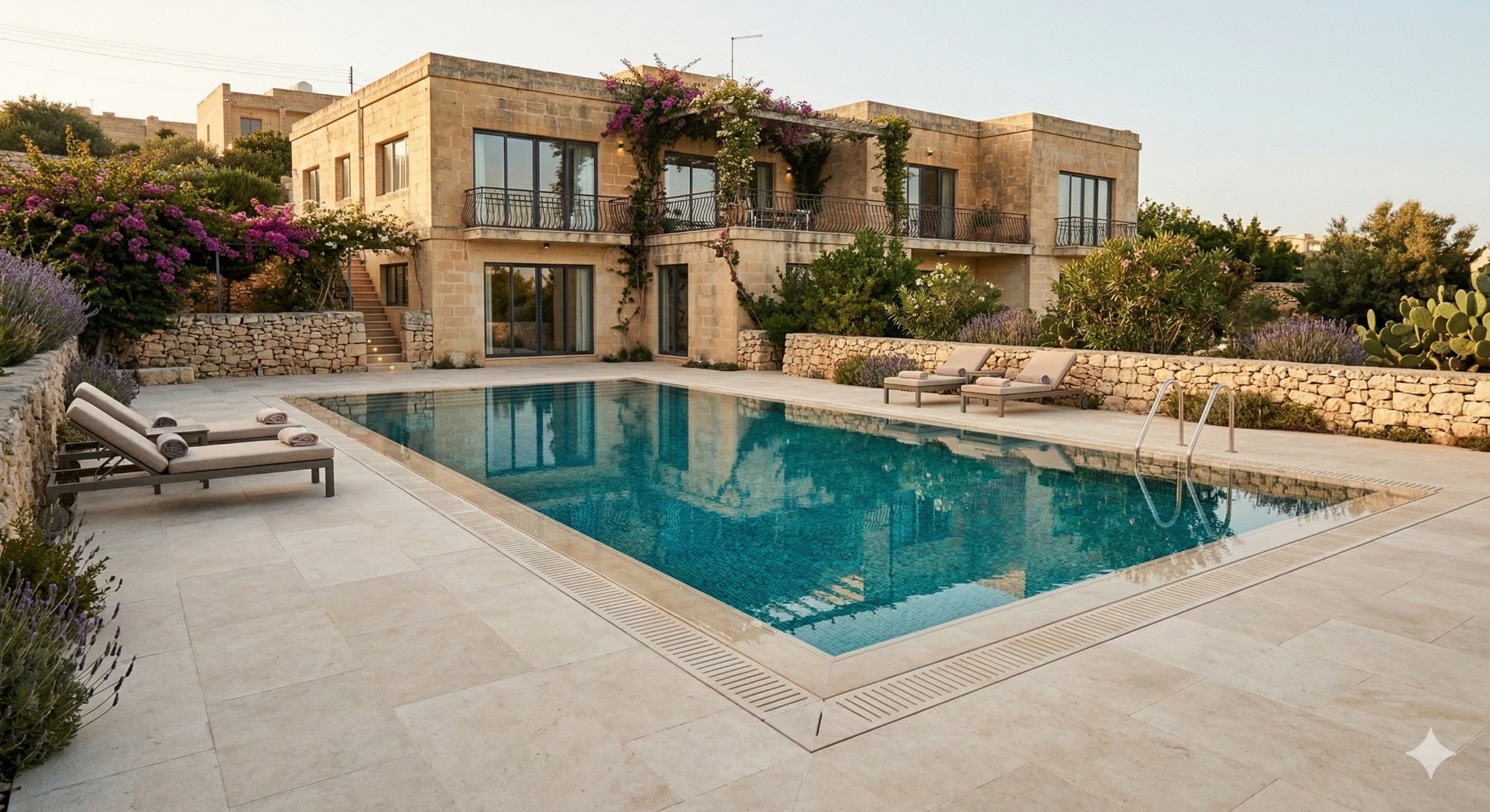 Renovated swimming pool Malta — CheckYourPools completed